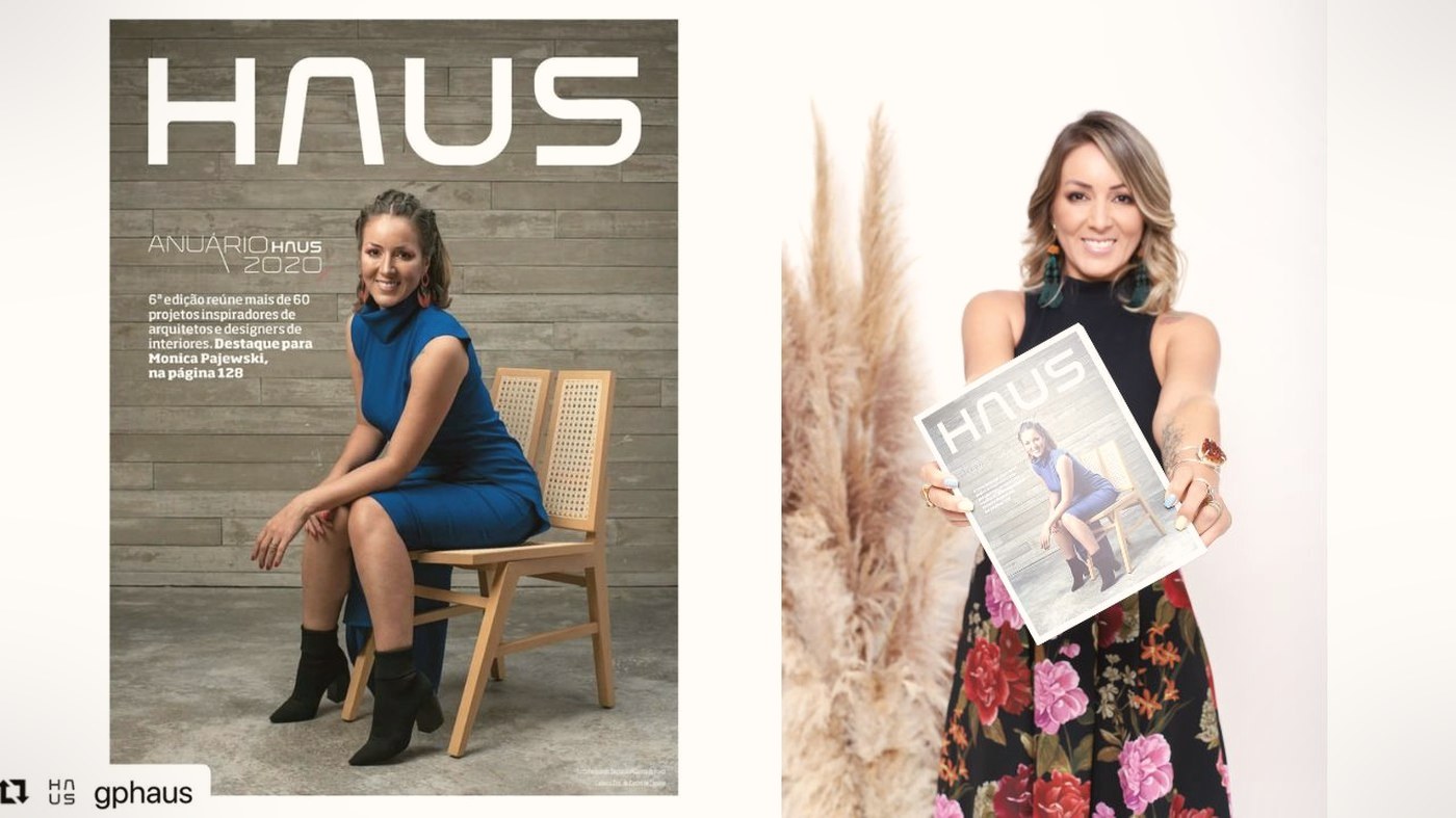 Monica Pajewski destacada na revista HAUS